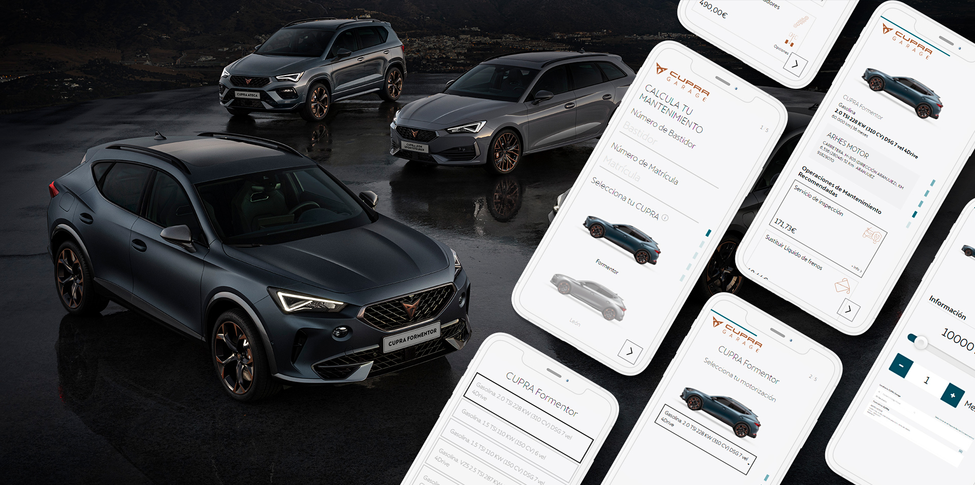 Calculadora CUPRA - Screens Mockup